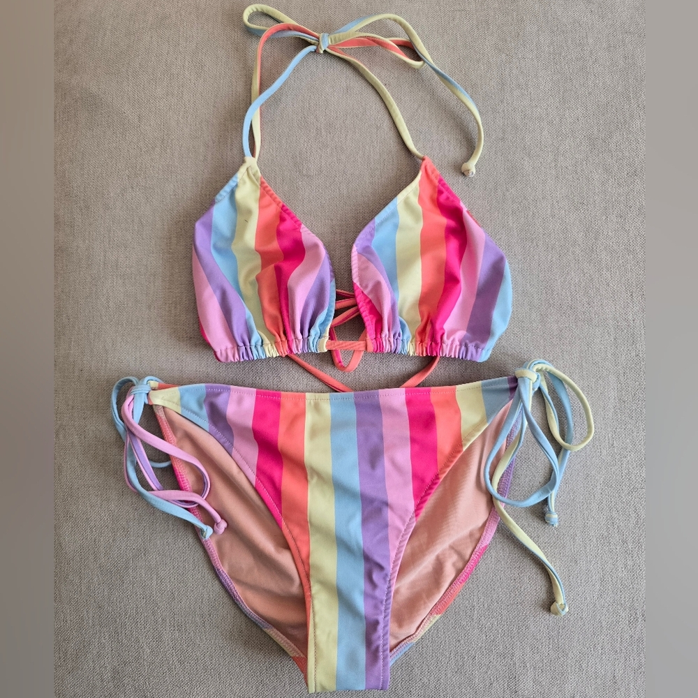 Doll Rainbow Triangle Bikini